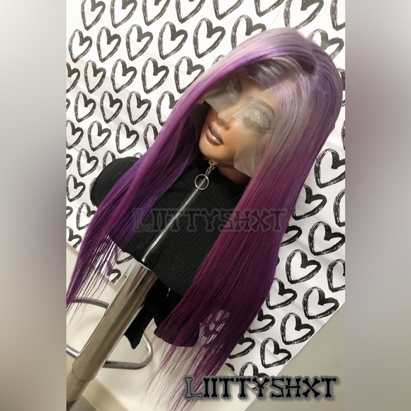 13x4  26inch Lace Front Wig 100% Human Hair Custom Color ( GooseBerry Potion ) - Picture 6 of 6